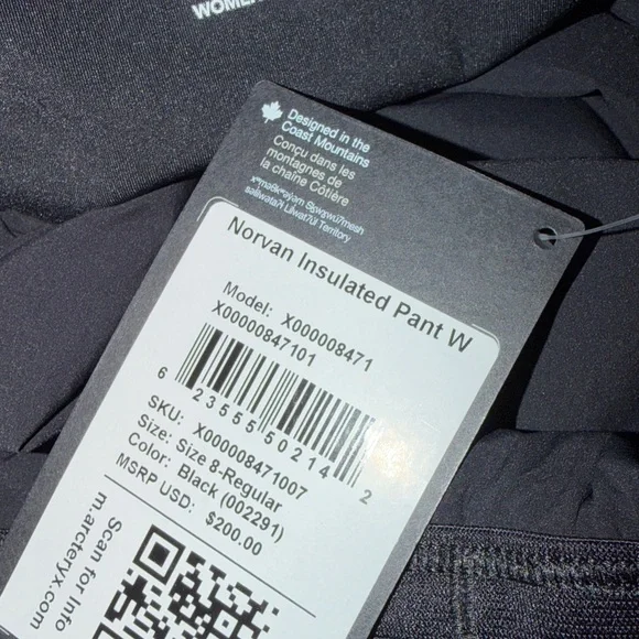 Arc'teryx Women’s Black Joggers